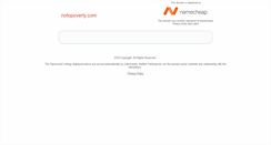 Desktop Screenshot of notopoverty.com